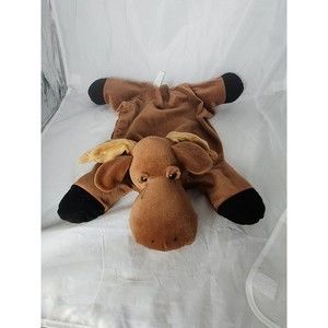 Moose  Toy Plush 22"  Stuffed Friend  Pet Lovey Moose brown flat